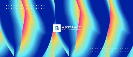 Blue Multicolor Shape Blend Abstract Background vector