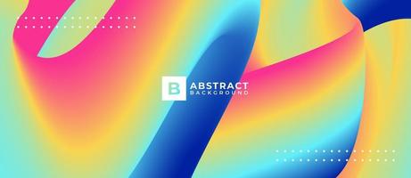 Multicolor Blend Shape Wave Abstract Background vector