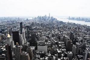 foto de vista de pájaro del paisaje de la ciudad