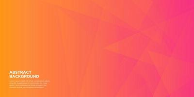 Abstract polygonal design with orange and pink gradient vector