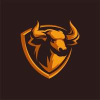 Bull mascot design vector