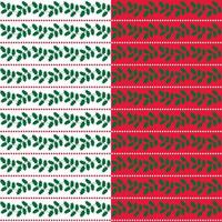 Holly horizontal stripe patterns vector