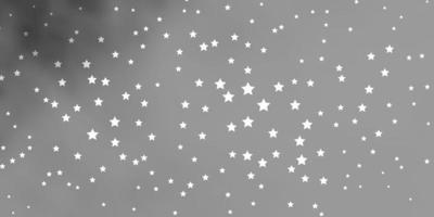 Dark Gray layout with bright stars. vector