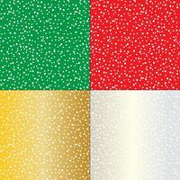 Seamless snowy patterns vector