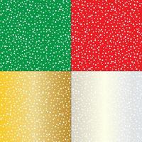 Seamless snowy patterns vector