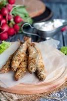 fried fish capelin