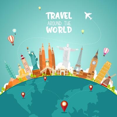 Free travel - Vector Art