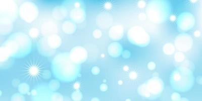 Blue bokeh lights banner vector