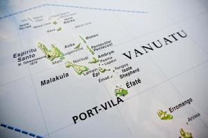 Vanuatu islands map
