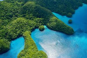 Palau islands from above photo