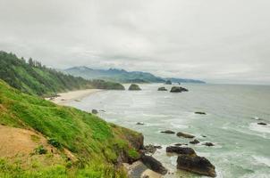 Oregon Coast on a Misty Day