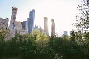 Low-angle of high-rise buildings photo