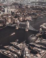 Aerial photography of London Bridge photo
