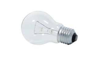 Light bulb on a white background photo
