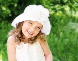 Portrait of adorable smiling little girl