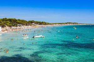 Ibiza island,beach Ses Salines  in Sant Josep at Balearic,