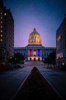 Pennsylvania State Captiol Building at Night