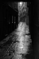 Dark alley in Venice photo