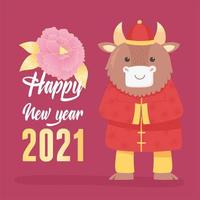 Chinese New Year of the ox banner vector