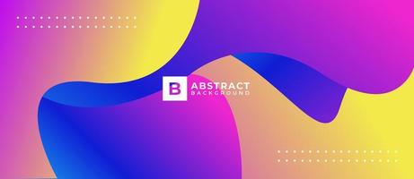 Geometric Blend Wave Abstract Multicolor Background vector