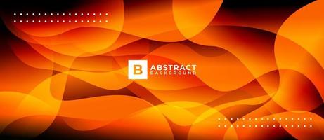 Orange Multicolor Shape Background vector