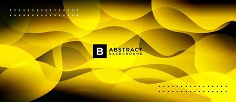 Yellow Light Flow Abstract Shape Background vector