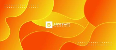 Orange Blend Wave Liquid Color Fluid Gradient Background vector