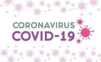 cartel de pandemia covid19 con partículas vector