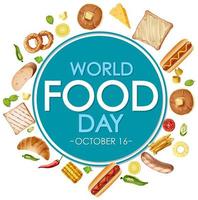 World food day banner vector