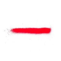 Textura de pintura en aerosol rojo brillante sobre fondo blanco. foto