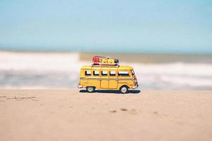 Miniature yellow van