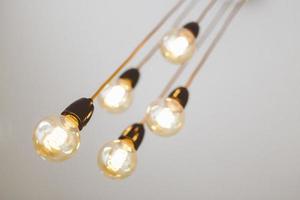 Detail of lightbulbs photo