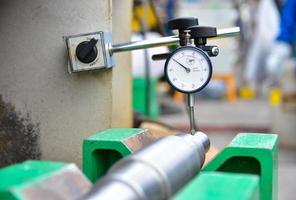 Dial gauge in work space photo