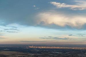 Sunset over Denver photo