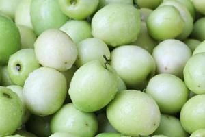 monkey apple, green fruit in Thailand photo