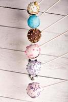 Colorful cake pops photo