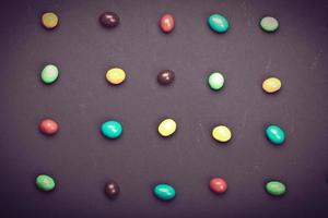 Round different colored candy photo