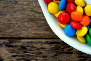 Colorful chocolate candy photo