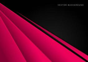 Abstract template design with pink and black elements