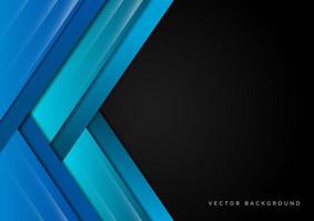 Abstract template design with blue elements vector