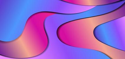 Abstract fluid gradient dynamic shape vector