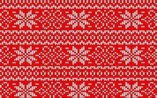 Jaquard pattern for Christmas with snowflakes vector