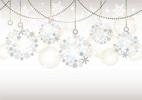 Seamless Abstract Background With Christmas Ball Ornaments On A Gray Background. vector