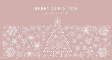 Merry Christmas and Happy New Year background vector