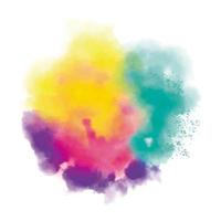 Colorful realistic dust cloud vector