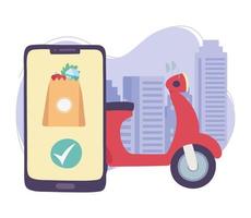 Online delivery service vector