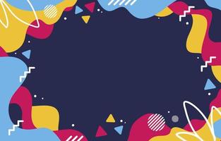 Colorful Liquid Abstract Flat Background vector