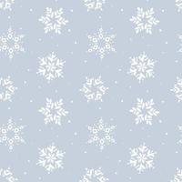 Christmas snowflake seamless pattern vector