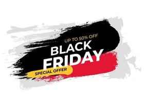 Dynamic banner painted for Black Friday vector