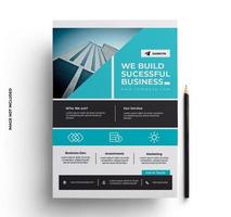 Corporate Layout Modern Sleek Business Flyer Template vector